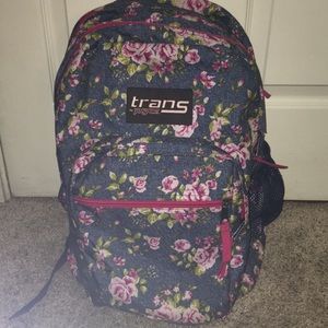 Floral Denim Design, Trans by Jansport Backpack